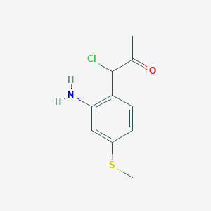 1-(2-Amino-4-(methylthio)phenyl)-1-chloropropan-2-one