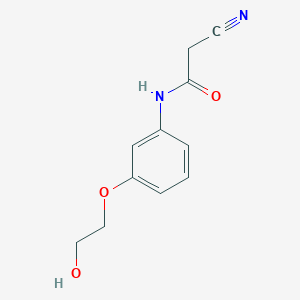 2-Cyano-N-[3-(2-hydroxyethoxy)phenyl]acetamide