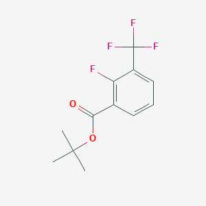 molecular formula C12H12F4O2 B1407047 tert-Butyl 2-fluoro-3-(trifluoromethyl)benzoate CAS No. 1505194-31-9