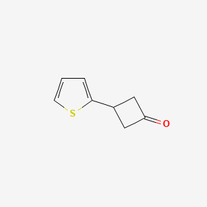 molecular formula C8H8OS B1407048 3-(Thiophen-2-yl)cyclobutan-1-one CAS No. 1533786-59-2