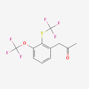 1-(3-(Trifluoromethoxy)-2-(trifluoromethylthio)phenyl)propan-2-one