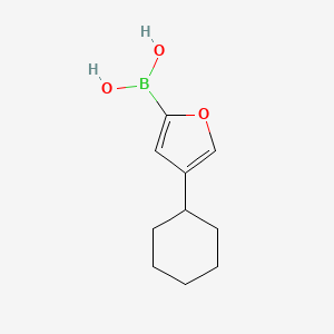 (4-Cyclohexylfuran-2-yl)boronic acid