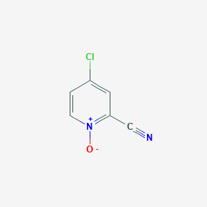 4-Chloro-1-oxo-1lambda~5~-pyridine-2-carbonitrile