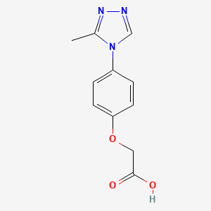 [4-(3-Methyl-4H-1,2,4-triazol-4-yl)phenoxy]acetic acid