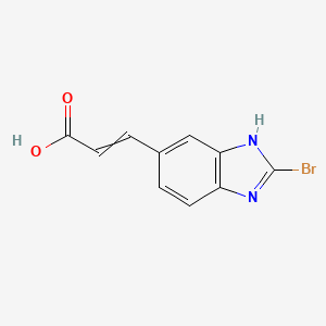 (E)-3-(2-Bromo-1H-benzo[d]imidazol-5-yl)acrylic acid