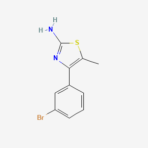 molecular formula C10H9BrN2S B1407059 4-(3-Bromophenyl)-5-methylthiazol-2-ylamine CAS No. 1510426-79-5