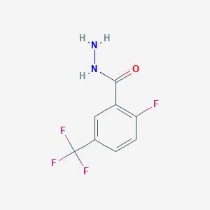 molecular formula C8H6F4N2O B1407060 2-Fluoro-5-(trifluoromethyl)benzohydrazide CAS No. 1079843-54-1