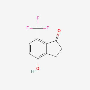 4-hydroxy-7-(trifluoromethyl)-2,3-dihydro-1H-inden-1-one