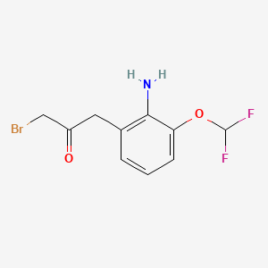 1-(2-Amino-3-(difluoromethoxy)phenyl)-3-bromopropan-2-one