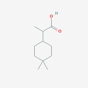 molecular formula C11H20O2 B1407062 2-(4,4-二甲基环己基)丙酸 CAS No. 1487337-94-9