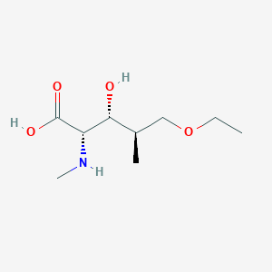 molecular formula C9H19NO4 B14070629 (2S,3R,4R)-5-ethoxy-3-hydroxy-4-methyl-2-(methylamino)pentanoic acid 