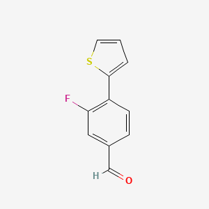 3-Fluoro-4-(thiophen-2-yl)benzaldehyde