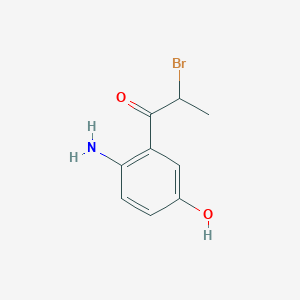 1-(2-Amino-5-hydroxyphenyl)-2-bromopropan-1-one