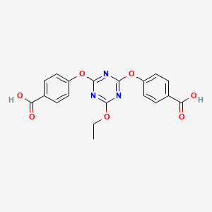 Benzoic acid, 4,4'-[(6-ethoxy-1,3,5-triazine-2,4-diyl)bis(oxy)]bis-