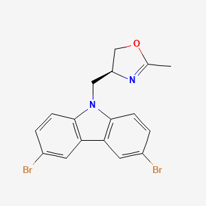 (S)-4-((3,6-Dibromo-9H-carbazol-9-yl)methyl)-2-methyl-4,5-dihydrooxazole