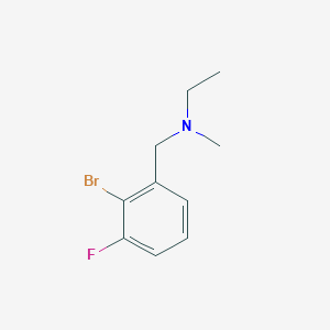 molecular formula C10H13BrFN B1407074 [(2-Bromo-3-fluorophenyl)methyl](ethyl)methylamine CAS No. 1524199-59-4