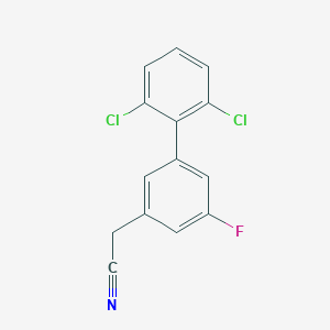 (2',6'-Dichloro-5-fluoro-biphenyl-3-yl)-acetonitrile