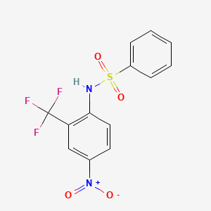 N-[4-Nitro-2-(trifluoromethyl)phenyl]benzenesulfonamide