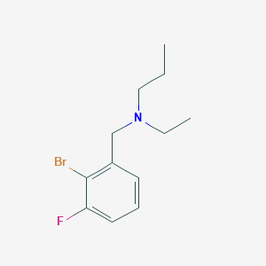[(2-Bromo-3-fluorophenyl)methyl](ethyl)propylamine