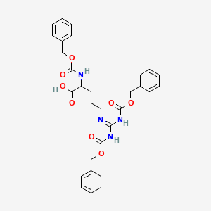 molecular formula C30H32N4O8 B14070761 Nalpha,Nomega,Nomega'-Tris-Z-D-arginine 