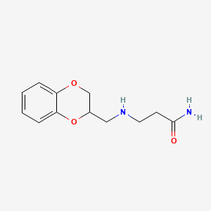 3-(((1,4-Benzodioxan-2-yl)methyl)amino)propionamide