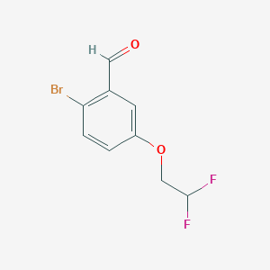 molecular formula C9H7BrF2O2 B1407083 2-Bromo-5-(2,2-difluoroethoxy)benzaldehyde CAS No. 1517309-90-8