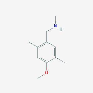 molecular formula C11H17NO B1407091 [(4-Methoxy-2,5-dimethylphenyl)methyl](methyl)amine CAS No. 1268139-97-4