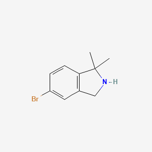 molecular formula C10H12BrN B1407092 6-Bromo-3,3-dimethyl-1,2-dihydroisoindole CAS No. 1367950-34-2