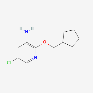 5-Chloro-2-(cyclopentylmethoxy)pyridin-3-amine