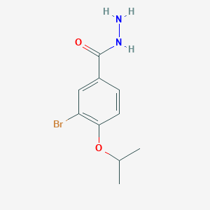molecular formula C10H13BrN2O2 B1407099 3-Bromo-4-isopropoxybenzohydrazide CAS No. 1706461-66-6