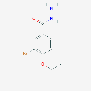 molecular formula C10H13BrN2O2 B1407099 3-Brom-4-isopropoxybenzohydrazid CAS No. 1706461-66-6