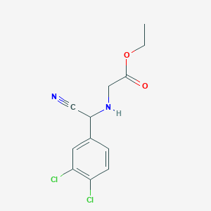 B1407108 Ethyl 2-[[cyano-(3,4-dichlorophenyl)methyl]amino]acetate CAS No. 1440535-71-6