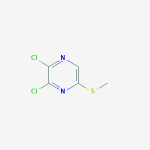 B1407116 2,3-Dichloro-5-(methylthio)pyrazine CAS No. 1174517-48-6