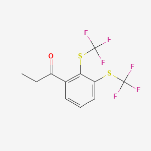 1-(2,3-Bis(trifluoromethylthio)phenyl)propan-1-one