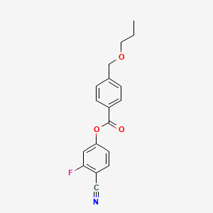 4-Cyano-3-fluorophenyl 4-(propoxymethyl)benzoate