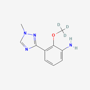 2-(methoxy-D3)-3-(1-methyl-1H-1,2,4-triazol-3-yl)aniline