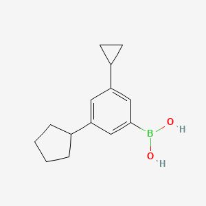 (3-Cyclopentyl-5-cyclopropylphenyl)boronic acid