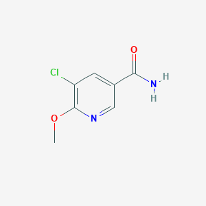 molecular formula C7H7ClN2O2 B14071262 5-Chloro-6-methoxynicotinamide 