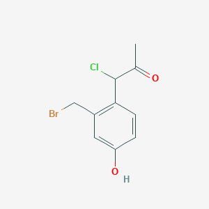 1-(2-(Bromomethyl)-4-hydroxyphenyl)-1-chloropropan-2-one