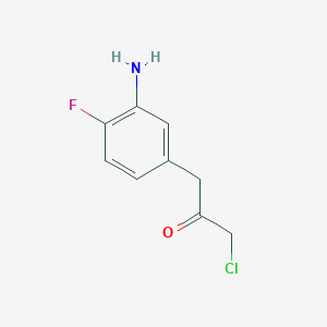 1-(3-Amino-4-fluorophenyl)-3-chloropropan-2-one