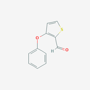 molecular formula C11H8O2S B140713 3-Phenoxythiophene-2-carbaldehyde CAS No. 132706-25-3