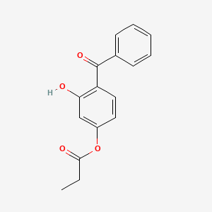 4-Benzoyl-3-hydroxyphenyl propanoate