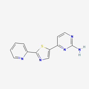 4-[2-(Pyridin-2-yl)-1,3-thiazol-5-yl]pyrimidin-2-amine