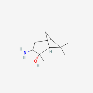 molecular formula C10H19NO B14071382 (1S,3R,4S,5S)-3-amino-4,6,6-trimethylbicyclo[3.1.1]heptan-4-ol 