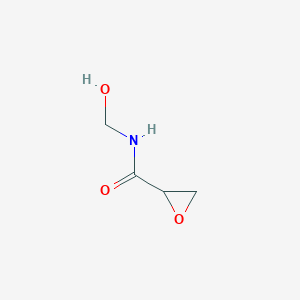 molecular formula C4H7NO3 B14071388 N-(Hydroxymethyl)oxirane-2-carboxamide CAS No. 10133-53-6