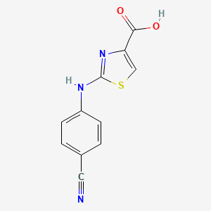 2-((4-Cyanophenyl)amino)thiazole-4-carboxylic acid