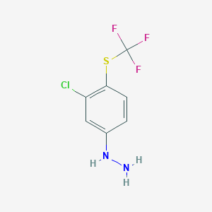 1-(3-Chloro-4-(trifluoromethylthio)phenyl)hydrazine