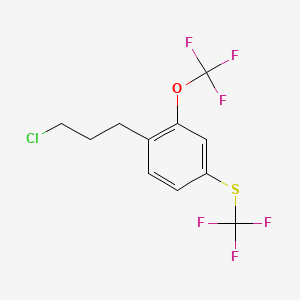 1-(3-Chloropropyl)-2-(trifluoromethoxy)-4-(trifluoromethylthio)benzene