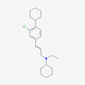 N-[3-(3-Chloro-4-cyclohexylphenyl)prop-2-en-1-yl]-N-ethylcyclohexanamine