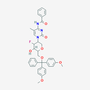 N-{1-[(3R,4S,5R,6R)-6-{[bis(4-methoxyphenyl)(phenyl)methoxy]methyl}-4-fluoro-5-hydroxyoxan-3-yl]-5-methyl-2-oxo-1,2-dihydropyrimidin-4-yl}benzamide